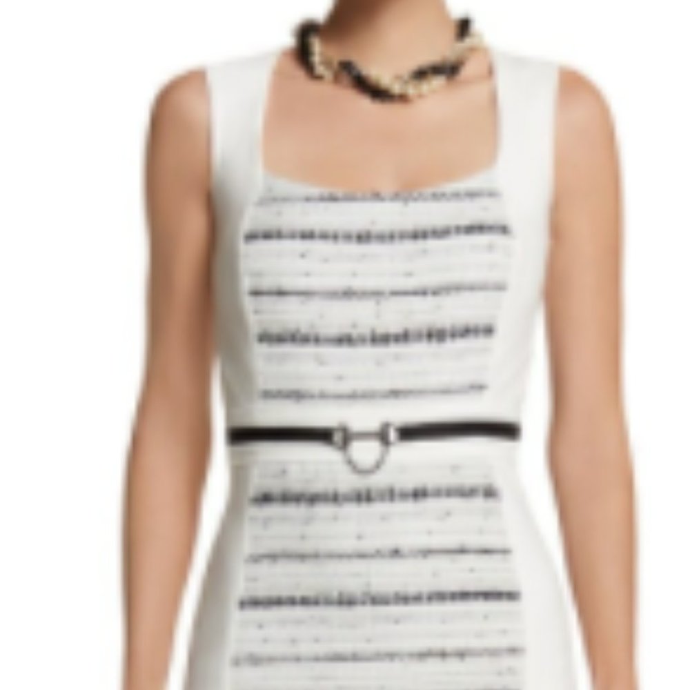 WHBM Short Sleeve Tweed Sheath Dress